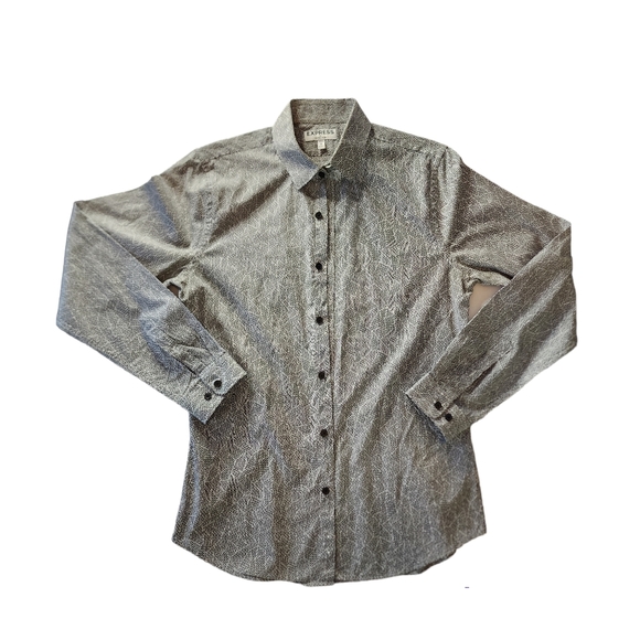 Express Other - Express Men's White Long Sleeve M Button Up/Down Medium Slim Fit Great Condition